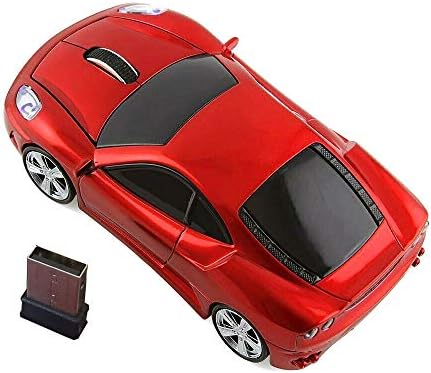 Mouse de carro sem fio Kamouse, 2,4g Optical Ergonomic USB Wireless Game Rates 1600dpi para laptop