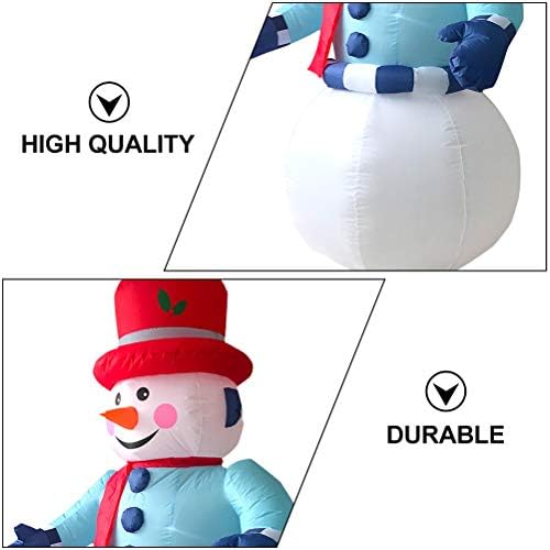 1 Defina o modelo de boneco de neve inflável de Natal com luzes LED e plugue o Natal criativo de Natal