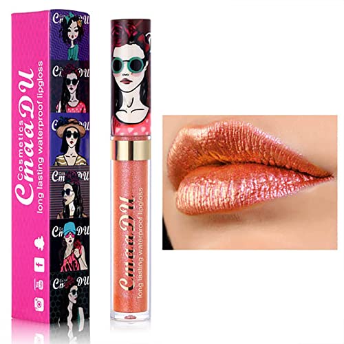 Lipstick fosco cremoso duradouro 11 cores Metallic glitter brilho hidratante hidratante aveludado por