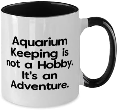Aquário motivacional para manter presentes, a manutenção do aquário não é um hobby. É uma caneca de