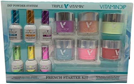Conjunto de líquidos de imersão tripla de vitamina, kit de partida de cor de cor, etapas 1-6, gel de base