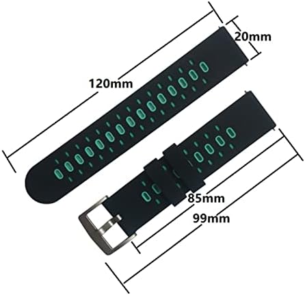 INFRI 20mm Colorful Watch Band Strap for Garmin Forerunner 245 245m 645 Música Vivoactive 3 Sport Silicone