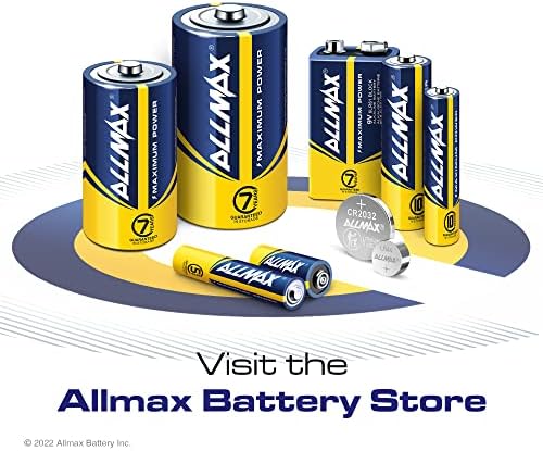 AllMax AAA Máximo de potência Alcalina triplica as baterias-Ultra-durading, prateleira de 10 anos,