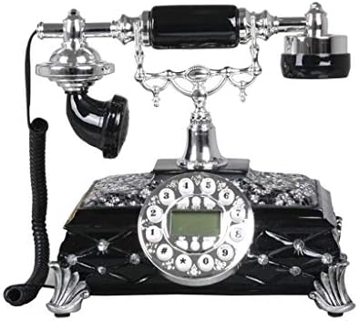 KLHHG Telefone fixo/casa europeia Retro Telefone/Antigo Telefone Antigo/Telefone de Madeira/Estilo