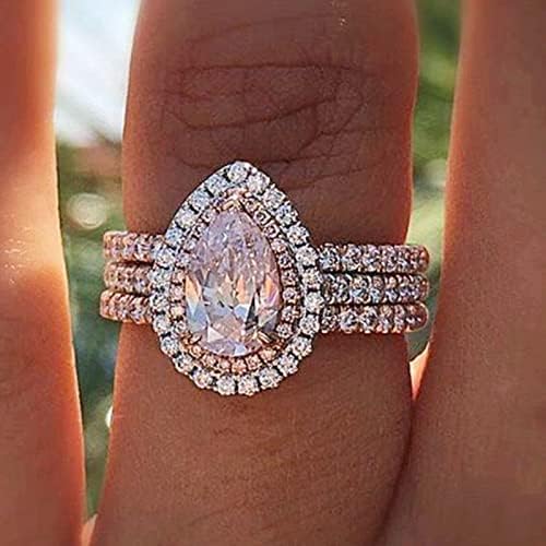 Jóias para mulheres anéis brancos anel de branco presente artesanal de casamento de jóias de jóias pedras
