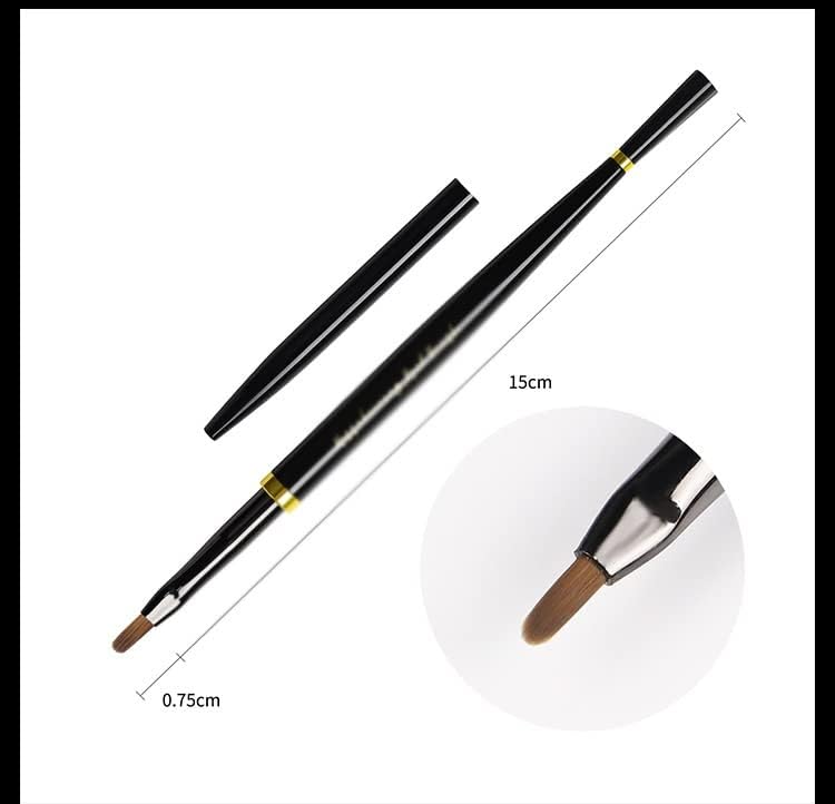 Zhuhw Art Pattern Painting Nails Pen escultura escova acrílica Brushes Gel Extension Builder Desenho Desenho Lápis