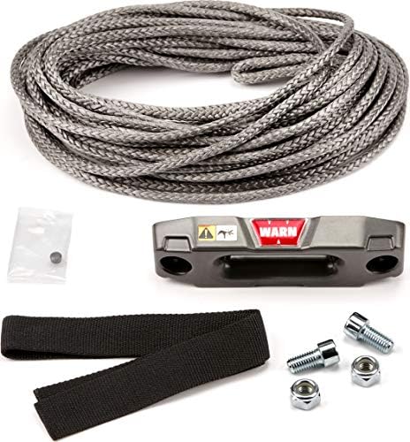 Warn 100969 Kit de acessórios - corda sintética épica para ATV e UTV Winch: 3/16 x 50 '