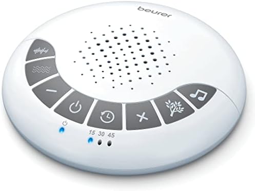 Máquina de ruído branco de Beurer com 4 sons calmantes | Máquina de som com timer de sono com desligamento