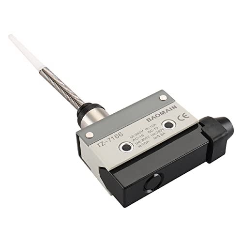 Chave de limite de baomain Tipo de haste flexível Momentário SPDT 1NC+1NO AC DC 380V 10A Micro-Switch