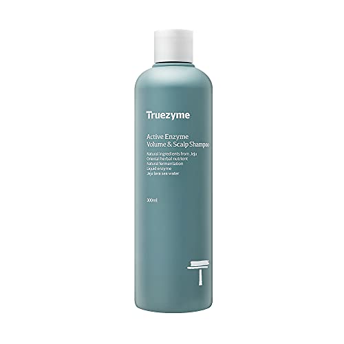 Volume ativo Truezyme e shampoo de couro cabeludo 300 ml, 10,1 fl. Oz. | Cab para cabeceiras coreanas com extrato
