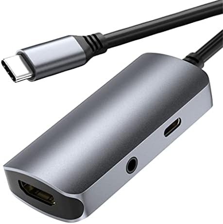 ZSEDP 3 em 1 USB C Hub USB Tipo C para a estação de ancoragem com 4K 30Hz, áudio de 3,5 mm, PD 100W para dispositivos