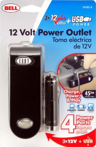 Bell Automotive 22-1-39282-8 12V Triple Outlet com porta USB