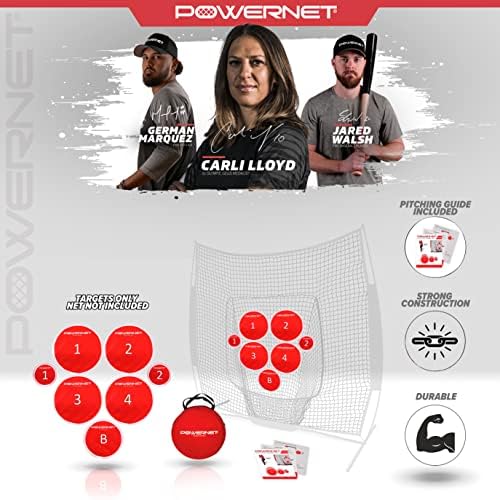 PowerNet 4x4 Lacrosse Goal | Pacote de alvos de precisão perfeita