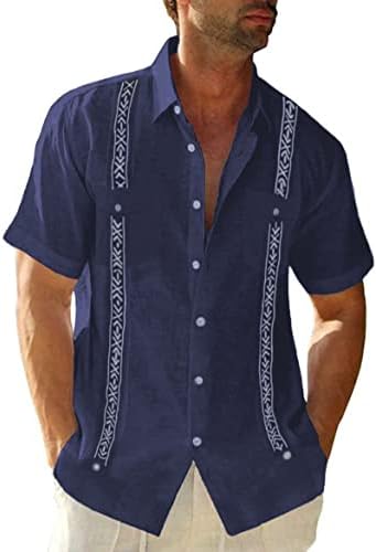 Camisas cubanas Guayabera para homens estilo mexicano