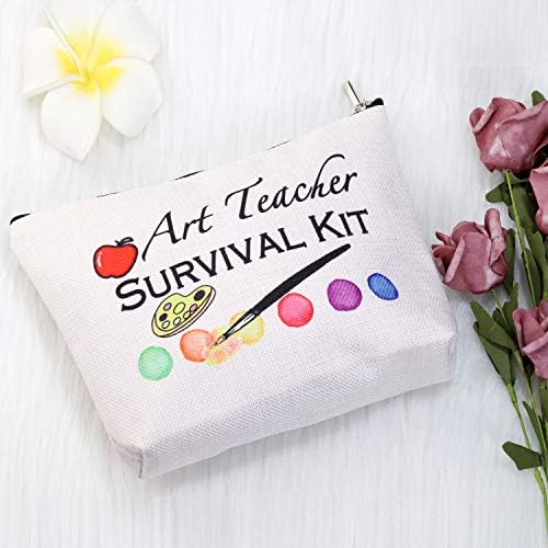 Pxtidy Art Professor Sobrevivência kit de maquiagem Bolsa de professora de arte para professora para presente de