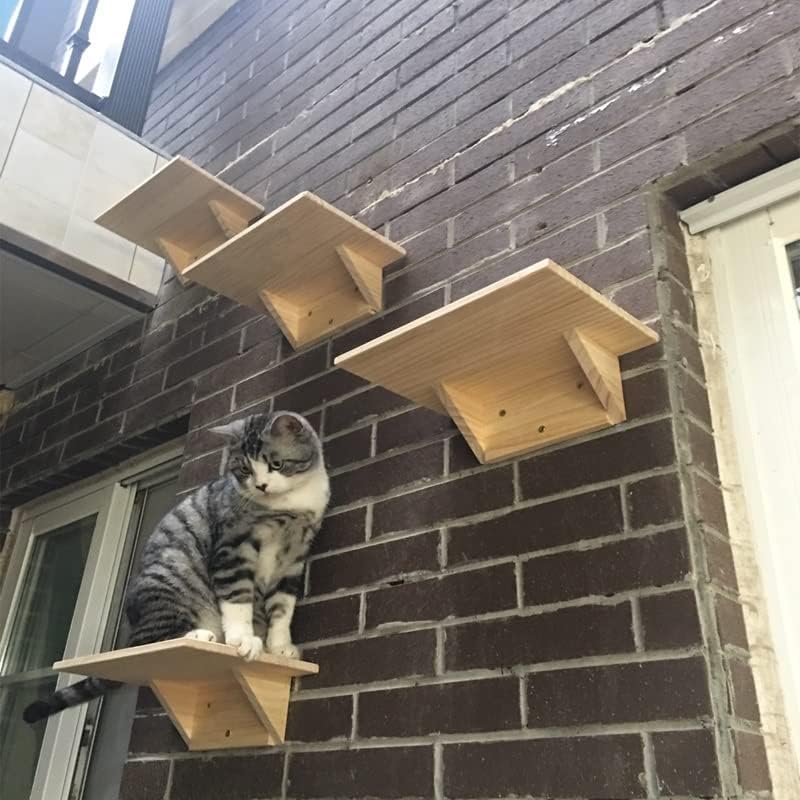 IULJH CAT Árvore Cat Frame Stratch Placa de gato de madeira Plataforma de jumping Diy Pet Furniture Kitten