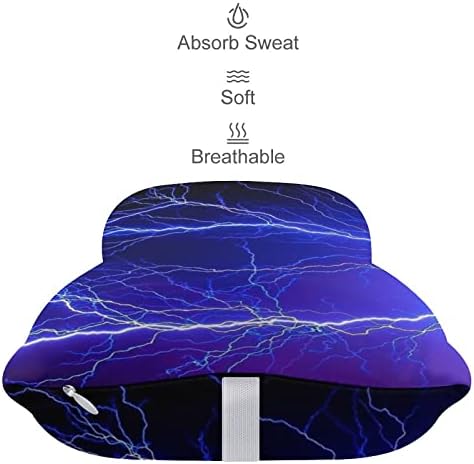 Blue Thunder Storm 2pcs Carconha travesseiros de pescoço respirável Auto-restaurante Cabeça de cabeça Cushion
