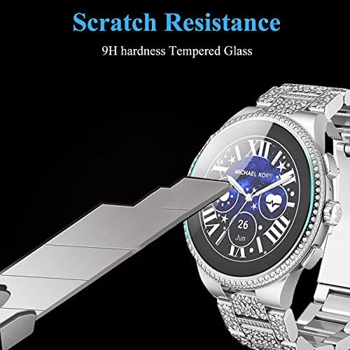Compatível para o protetor de tela de relógio inteligente militar do Sunkta, [3 pacote] 9H Protetor de tela