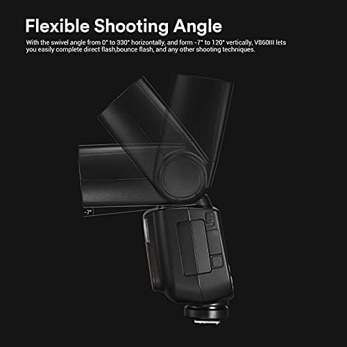 GODOX V860III-C FLASH SPELELE SPELEFL para Canon, 2,4g TTL 1/8000S HSS Flash Speedlite com GODOX