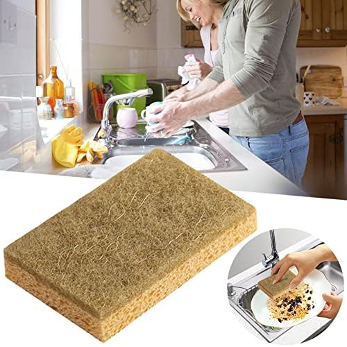 Removedor para 10pcs Cozinha suprimentos de lavagem de louça doméstica Limpe a limpeza natural de sisal de sisal