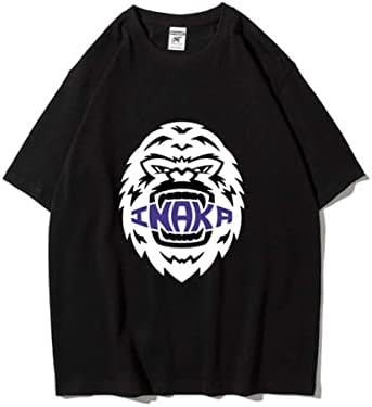 2023 Inaka Shirt Momen's Women Power T-shirt algodão Hip-pop Tee Tide Manga curta Tops de roupas IP