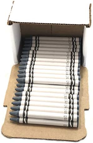 Minifigfans 50 giz de cera cinza a granel - reabastecimento de lápis de cor única - tamanho regular