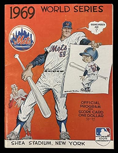 1969 New York Mets Mets Official World Series Program vs Orioles @ Shea - Ex não definido - Programas MLB