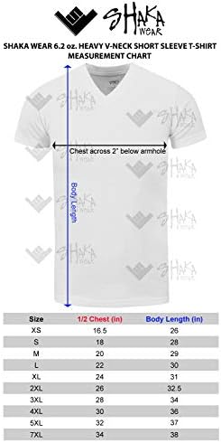 Camiseta de algodão pesado masculino - básico de 6,2 onças de manga curta v colina lisa tshirts top tshirts