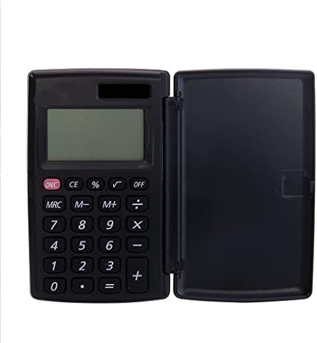 Calculadora portátil de jfgjl Mini calculadora pequena capa de 8 dígitos Bateria de energia solar dupla