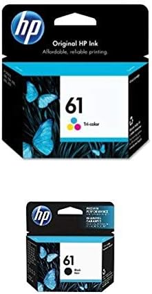 HP 61 | Pacote de cartucho de tinta | Preto, Tri-Color | CH561WN, CH562WN