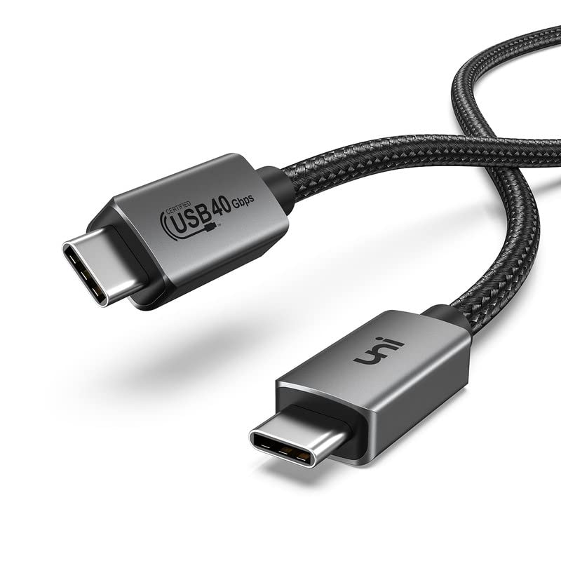 UNI [Certificado USB-IF] Cabo de vídeo USB C, 8K USB C TO USB C MONITOR CABO COM DIPLAÇÃO DE