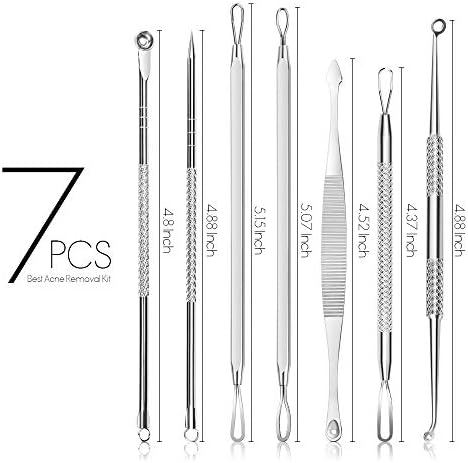 7 em 1 kit de ferramentas para removedor de cravos de espinha de espinha, tratamento seguro para adolescentes