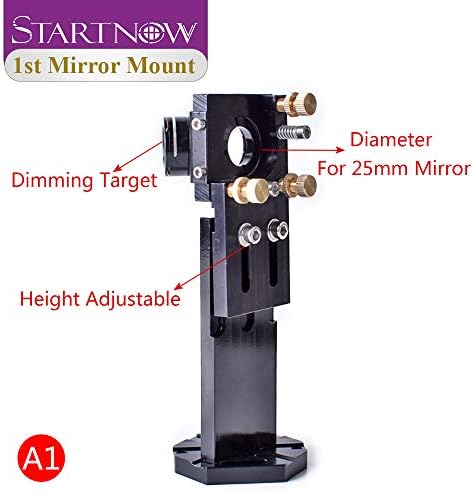 StartNow CO2 Cabeça a laser com alvo de escurecimento DIA.20 FL 50.8 e 101,6mm D25/espelho integrativo