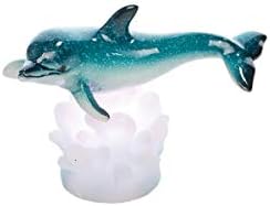 Beachcombers Dolphin na base LED leve azul