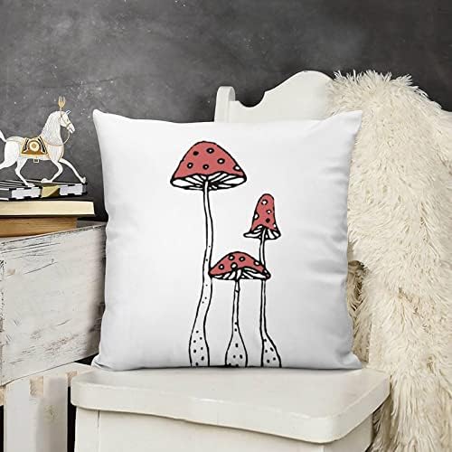Cogumelos de desenho animado tampas de travesseiro conjunto de 2 estojo de almofada para sofá de