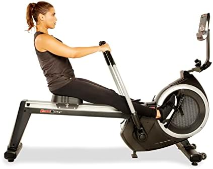 Fitness Reality 4000mr Máquina de remo de raciadores magnéticos com 15 programas de exercícios, 2677,
