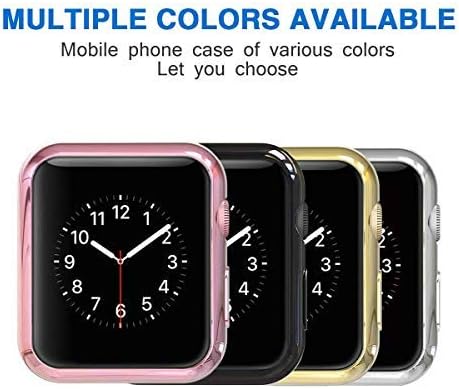 Compatível com a série Apple Watch ， Silicone Soft Slim Protetive Iwatch 4 Series Case Caso Capa