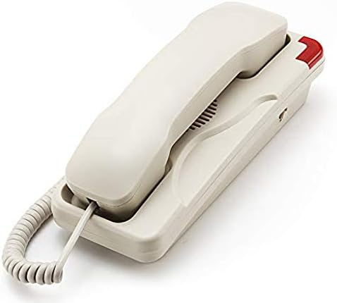 Telefone de parede Klhhg, telefone com fio, sem energia CA necessária, montada na parede, telefone fixo do