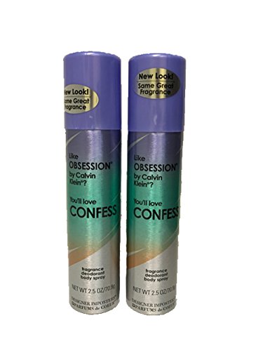 Parfums de Coeur confessar fragrância desodorante spray corporal 2,5 oz / 75 ml para mulheres