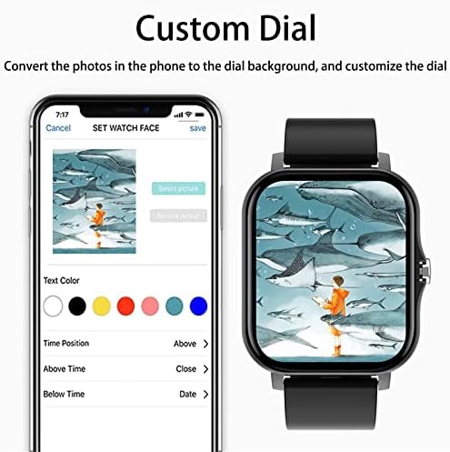 Smart Watch for Android Phone Text and Call, Smart Watch com texto e chamada de resposta para telefones ios