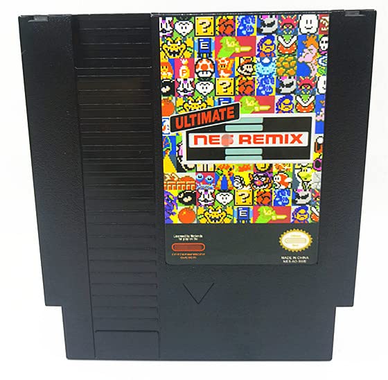 O Ultimate NES Remix Game 154 em 1 cartucho, e@rthbound finalfantasy123 thezeld12 megaman123456