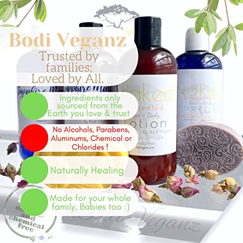 Géis de chuveiro Bodi Veganz | baseado em plantas e sem produtos químicos | Apenas ingredientes