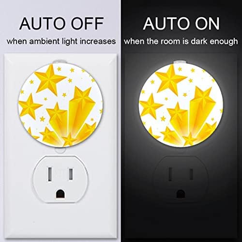 2 Pacote de plug-in Nightlight LED Night Light com sensor do anoitecer para o amanhecer para o