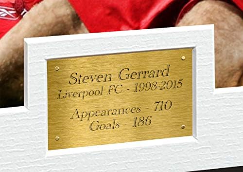 Steven Gerrard 12x8 A4 assinado