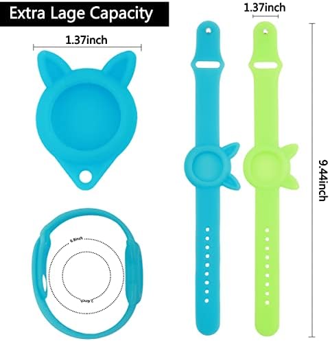 Braceleta GPS de Airtag de 4 pacote para Kids Airtag Keychain para Apple Tracker Tags Holder Case Wrist Watch