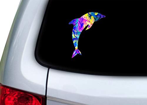 Dolphin Jumping Sticker Bumper Car Decal