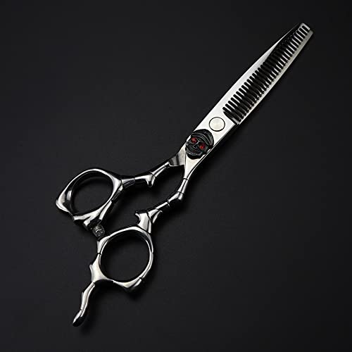 Tesoura de corte de cabelo, 6 polegadas Profissional Japão 440C Upscale Scissor Skull Cut Scissors