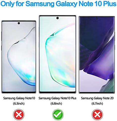 [2 pacote] Ywxtw suporta impressão digital Protetor de tela para Samsung Galaxy Note 10 Plus, Privacidade