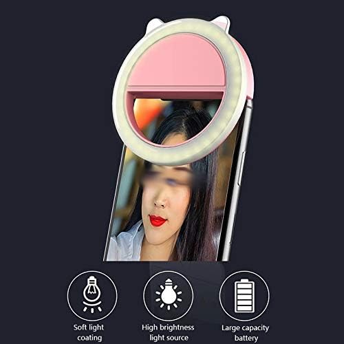 FZZDP Mini telefone celular LED Selfie Light âncora lente de beleza LIVE LIVENTE BROLATIFACT RING RING
