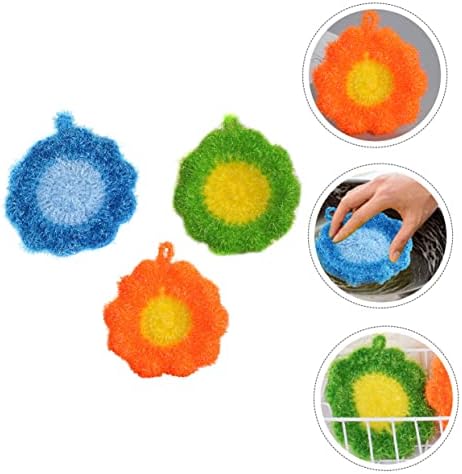 Ganazono 3pcs em forma de flor Towel pia de lavatadora lavadora de lavar lavador de lavar loucos de